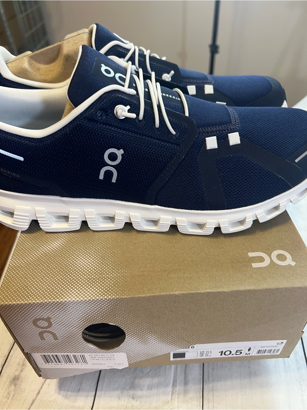 On Running Cloud Men’s Running Shoes - Navy/White